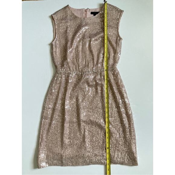 J. Crew Sequin Dress Size 0 Cap Sleeve Pink - Picture 11 of 12